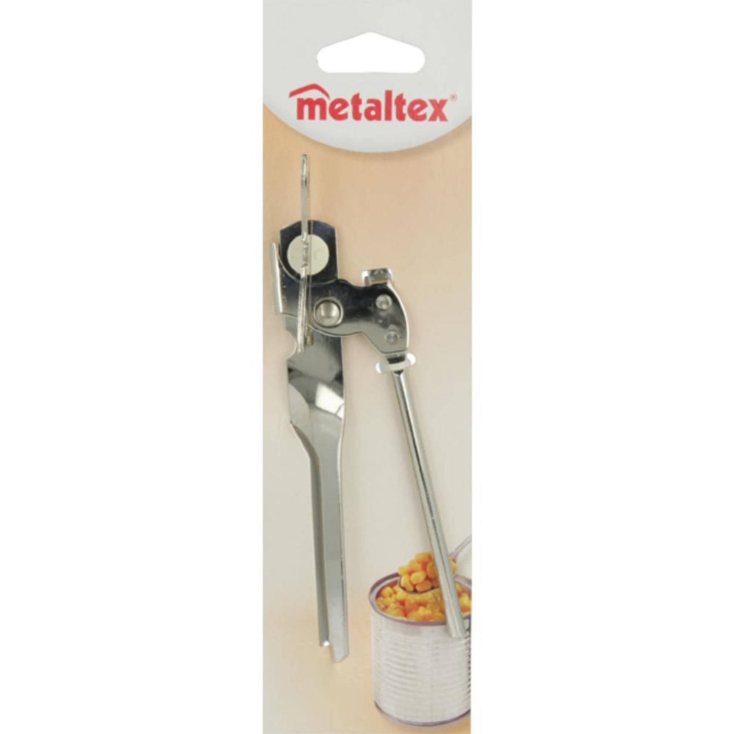 Ouvre-boîte Metaltex avec lève-couvercle en acier inoxydable