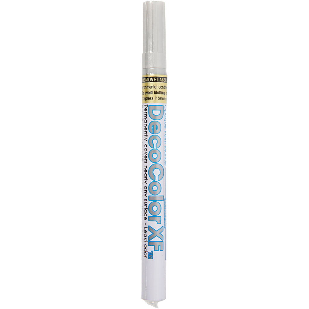 Marqueur déco, épaisseur de ligne 0,8 mm, argent, 1 pièce