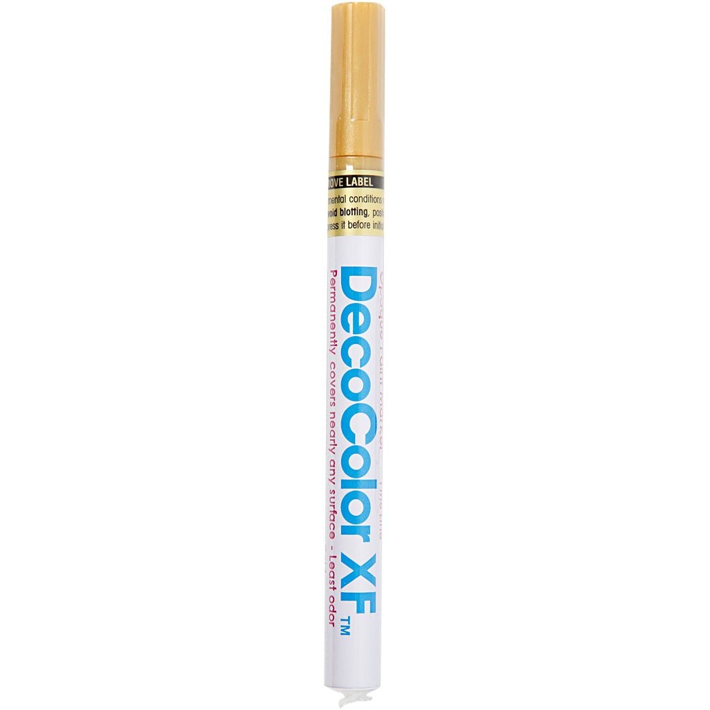 Marqueur déco, épaisseur de ligne 1,2 mm, or, 1 pièce