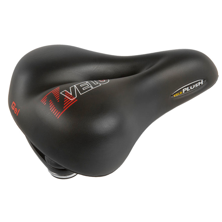 Velo en peluche Gel Saddle Elasto City 254x200mm noir sur carte