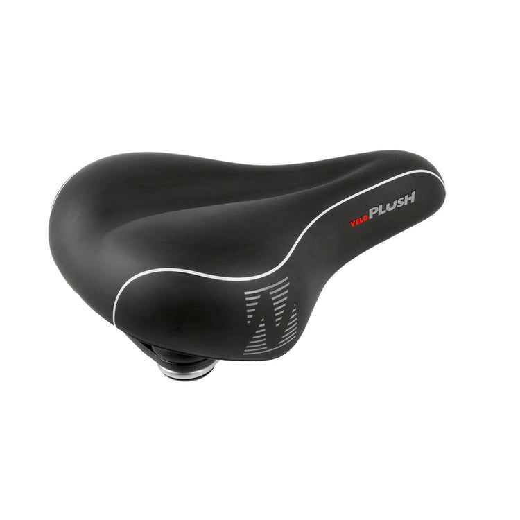 Velo selle en peluche mousse unisexe noir