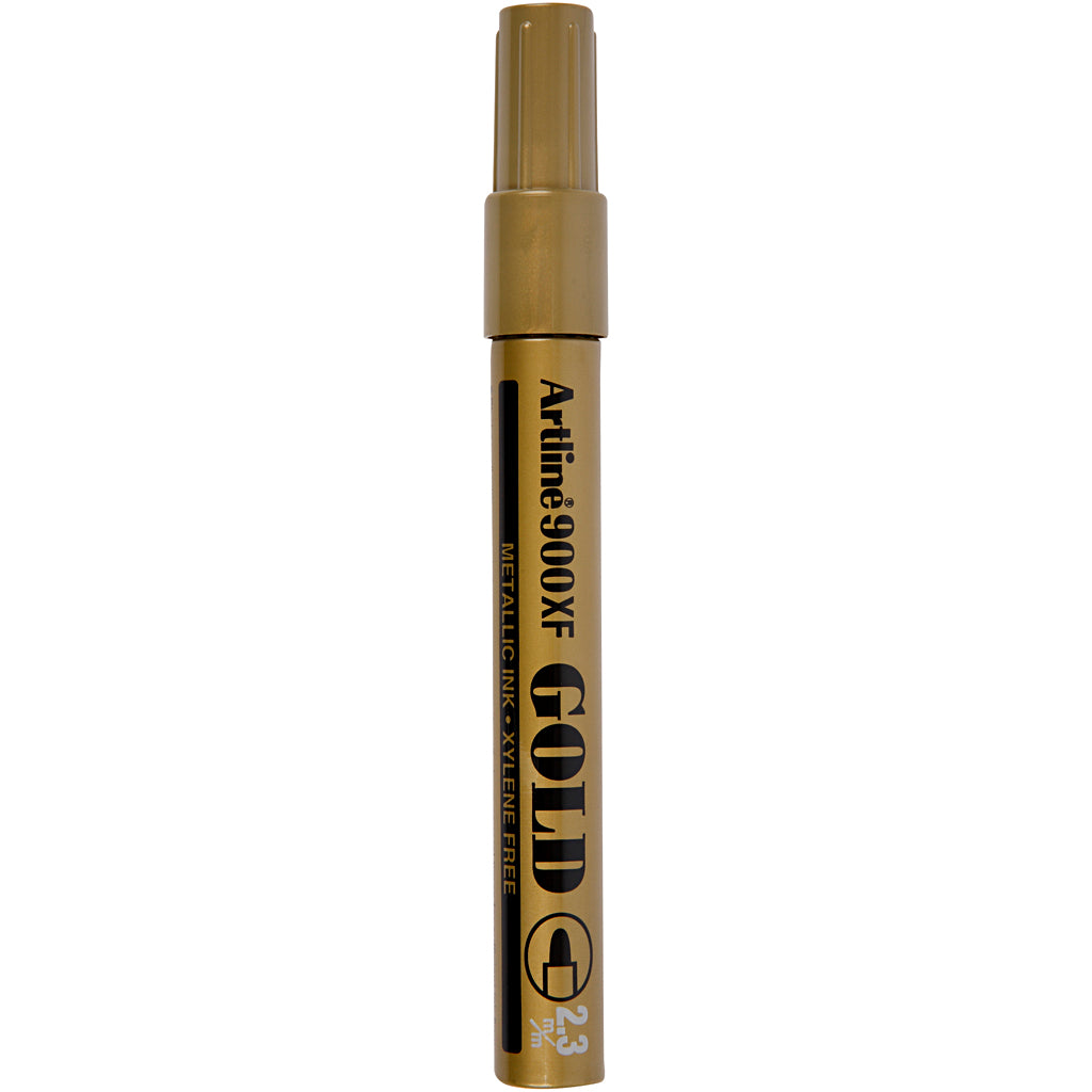 Marqueur déco, épaisseur de ligne 2,3 mm, or, 1 pièce