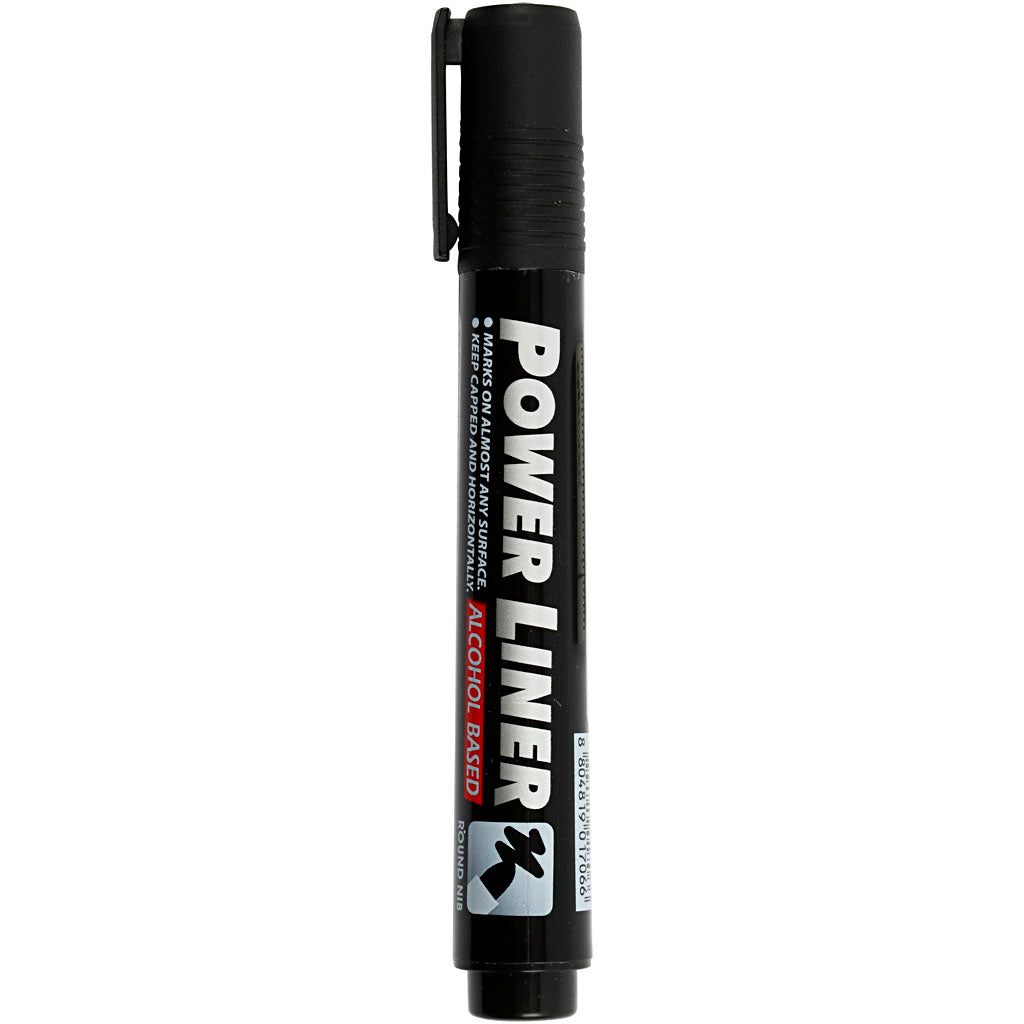Mungyo Power Liner, largeur de trait 1,5-3 mm, noir, 1 pièce