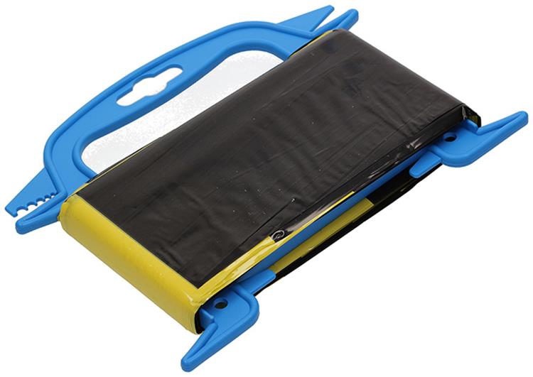 Mack 1014223 - ruban barrière jaune noir bobine 75mm x 50m 35 microns | 5 pièces