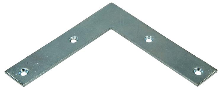 1014294 - 8 carrés plats galvanisés 100x100x20mm | 10 pièces