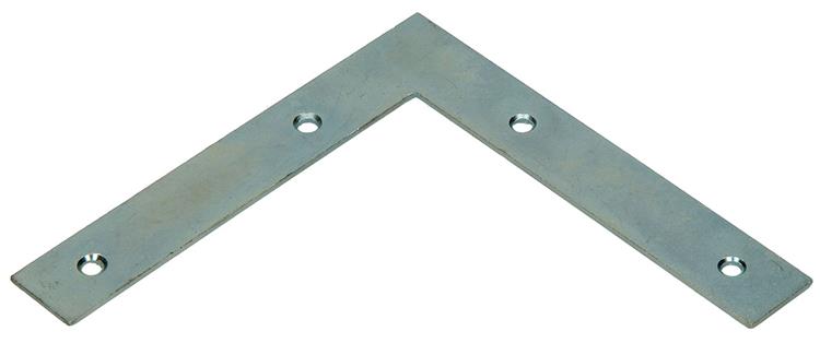 1014295 - 8 carrés plats galvanisés 125x125x20mm | 10 pièces