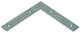 1014295 - 8 carrés plats galvanisés 125x125x20mm | 10 pièces