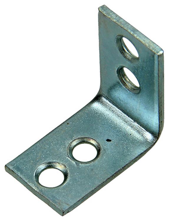 1014297 - 8 carrés pliés galvanisés 25x25x15mm | 10 pièces