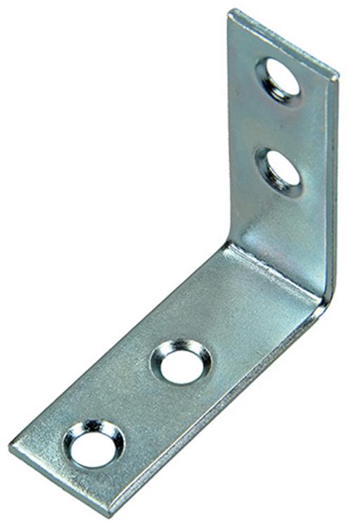 1014298 - 8 carrés pliés galvanisés 40x40x15mm | 10 pièces