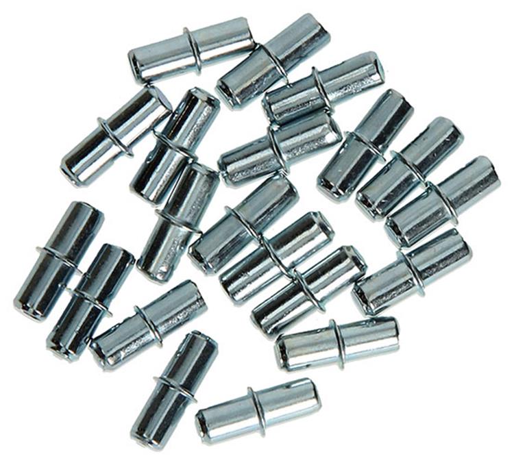Mack 1013701 - 20 supports d'étagère en acier galvanisé ø 5 x 16 mm | 5 pièces