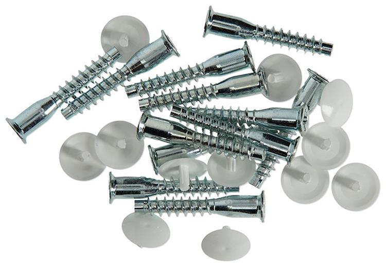 Mack 1013704 - 12 vis unitaires avec capuchon blanc m 6,3 x 40 mm | 10 pièces