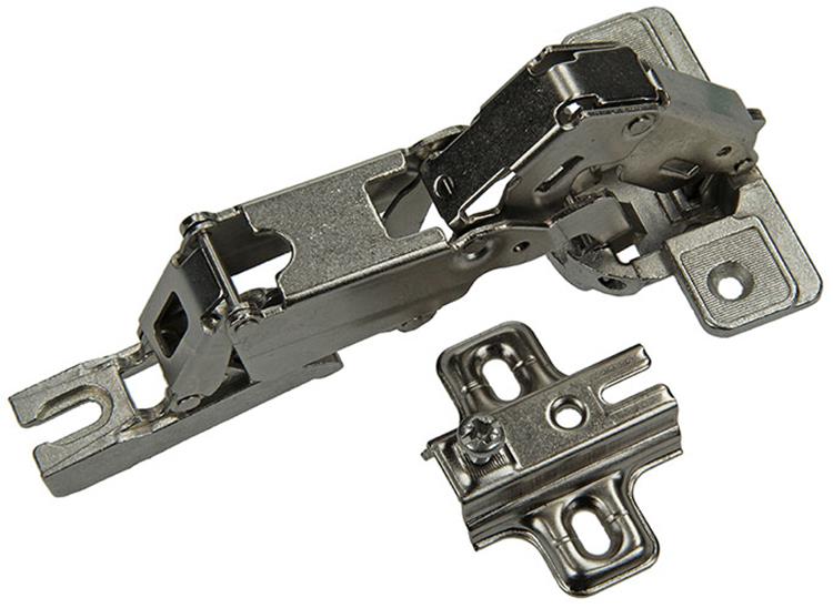 Mack 1013696 - 2 charnières pour meuble TV encastrable droites 35mm | 5 pièces