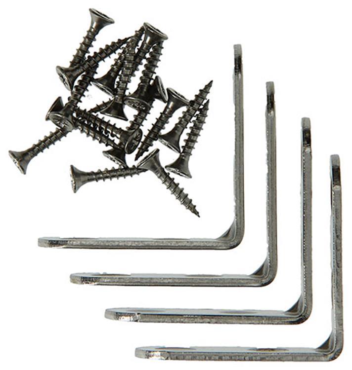 Mack 1013712 - 4 crochets pour chaise inox 40x40mm | 10 pièces