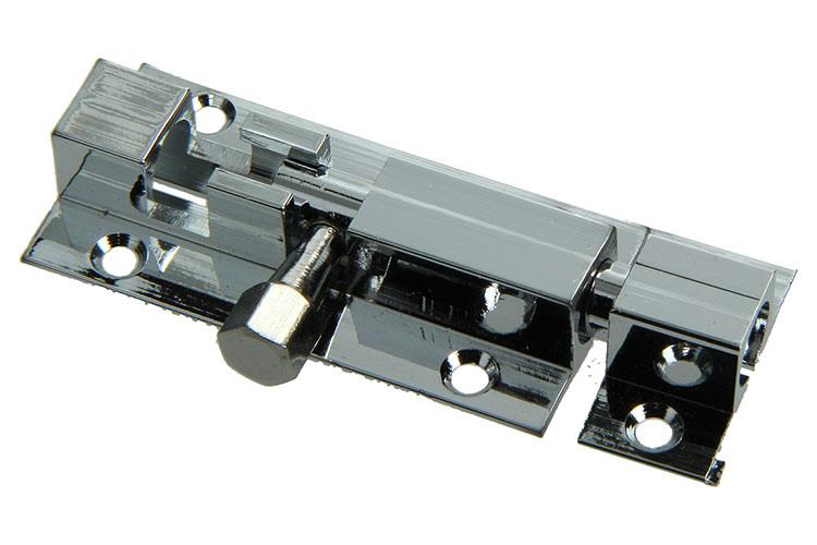 Mack 1013684 - 1 loquet coulissant en laiton chromé a 50 - b 16 mm | 5 pièces