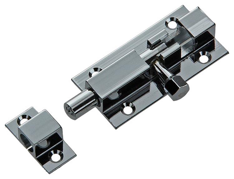 Mack 1013684 - 1 loquet coulissant en laiton chromé a 50 - b 16 mm | 5 pièces