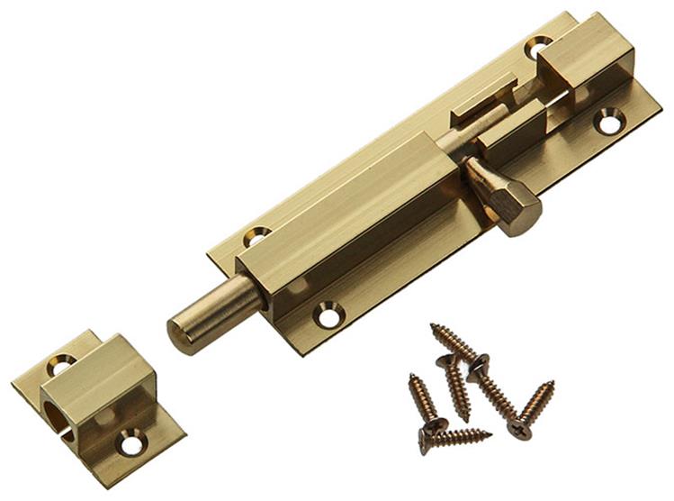 Mack 1013682 - 1 loquet coulissant laiton poli a 75 - b 16 mm | 5 pièces