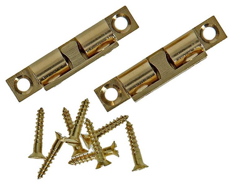Mack 1013771 - 2 serrures à bille en laiton h 44 x l 8 mm | 5 pièces