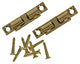 Mack 1013771 - 2 serrures à bille en laiton h 44 x l 8 mm | 5 pièces