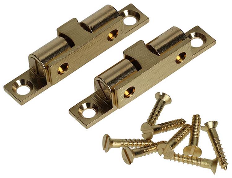 Mack 1013772 - 2 serrures à bille en laiton h 49 x l 9 mm | 5 pièces
