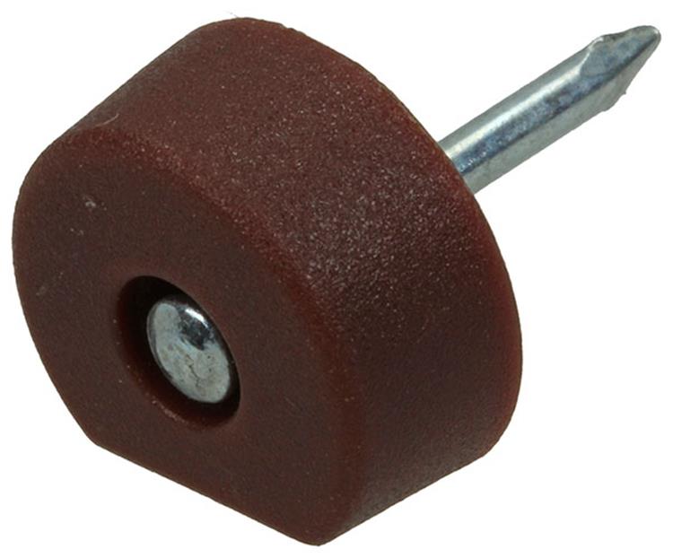 Mack 1013741 - 50 équerres d'étagère + clou marron ø 10 mm | 10 pièces