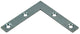 1013750 - 20 carrés plats galvanisés 60x60x10mm | 10 pièces