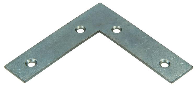 1013751 - 20 carrés plats galvanisés 75x75x18mm | 10 pièces