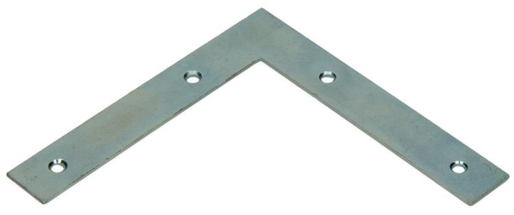 1013753 - 20 carrés plats galvanisés 125x125x20mm | 10 pièces