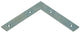 1013753 - 20 carrés plats galvanisés 125x125x20mm | 10 pièces