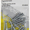 Mack 1013782 - 20 vis pour paroi arrière ø 4,5 x 35 mm | 10 pièces