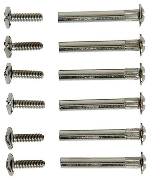 Mack 1013783 - 6 mini vis de liaison nickelées ø 5 mm 30-40 mm | 10 pièces