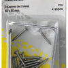 Mack 1013775 - 4 crochets pour chaise inox 60x60mm | 10 pièces