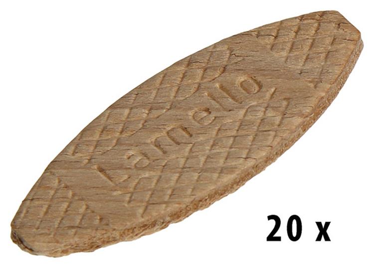 Mack 1013780 - 20 chevilles à lamelles 61 x 23 x 4 mm | 5 pièces