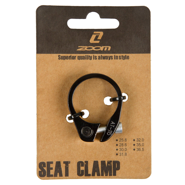 Zoom Saddle Pen Blamp 34,9 mm noir sur carte