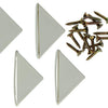Mack 1013643 - 4 connecteurs d'angle hauts blanc | 5 pièces