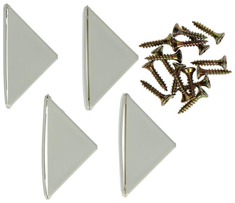 Mack 1013643 - 4 connecteurs d'angle hauts blanc | 5 pièces