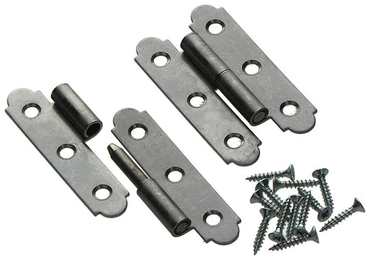 Mack 1013706 - 2 charnières espagnoles droite inox h 80 - l 45 mm | 5 pièces