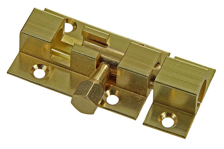 Mack 1013714 - 1 loquet coulissant laiton poli a 40 - b 13 mm | 5 pièces