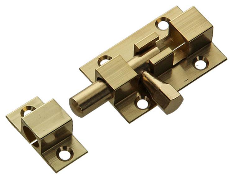 Mack 1013714 - 1 loquet coulissant laiton poli a 40 - b 13 mm | 5 pièces