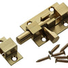 Mack 1013714 - 1 loquet coulissant laiton poli a 40 - b 13 mm | 5 pièces
