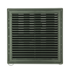 Renson 1069264 - grille orientable en saillie PVC 732 (250x250) str 9005 (noir) | 2 pièces