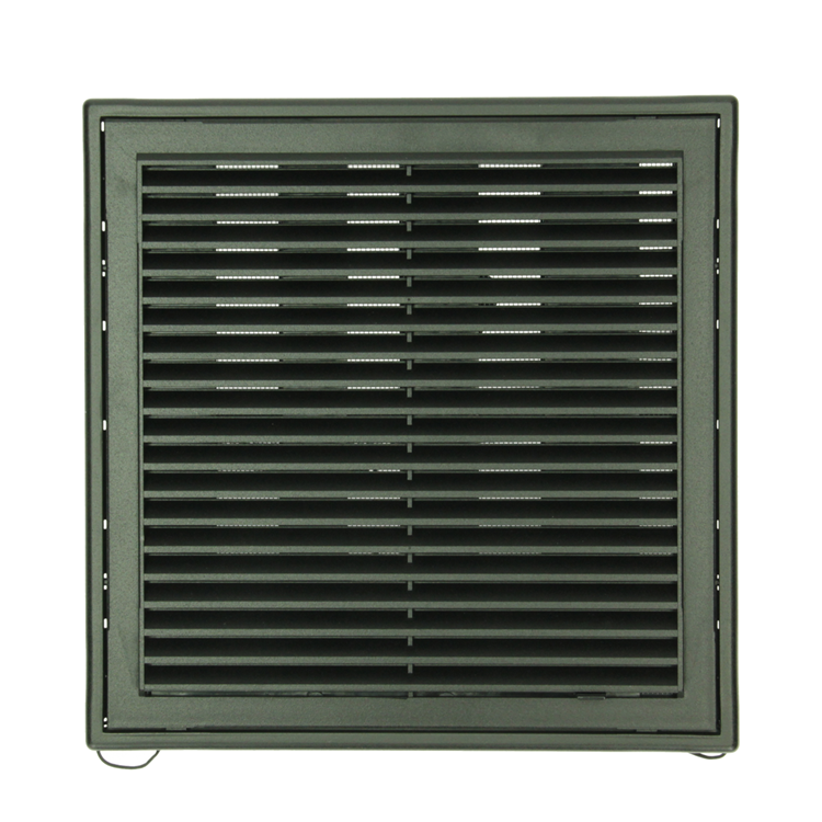 Renson 1069264 - grille orientable en saillie PVC 732 (250x250) str 9005 (noir) | 2 pièces