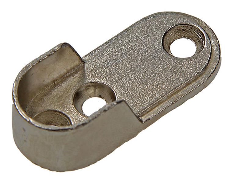 Mack 1014452 - 2 supports pour barre de meuble nickelé | 5 pièces