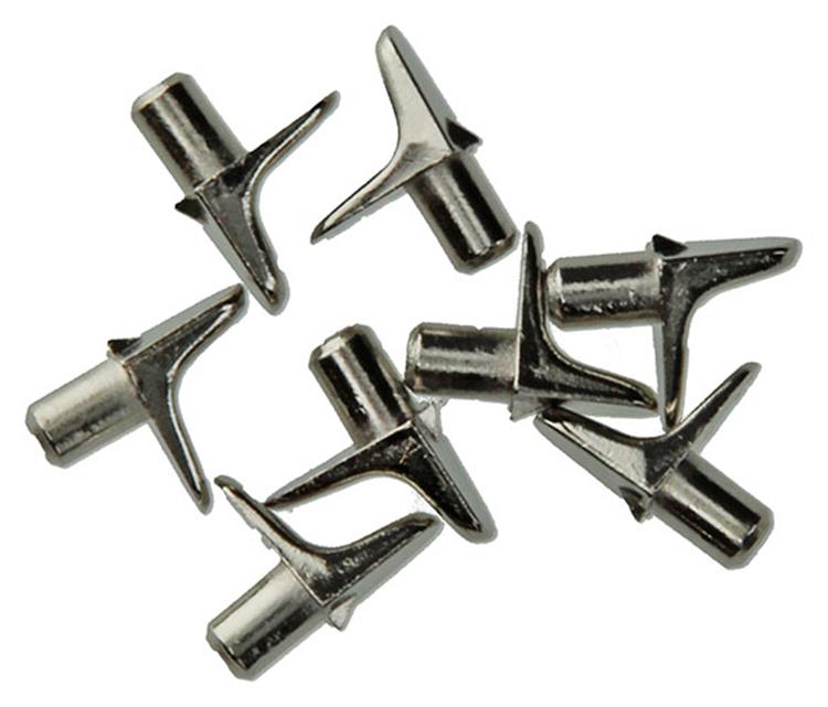 Mack 1014491 - 8 équerres d'étagère nickelées ø 5 mm | 5 pièces