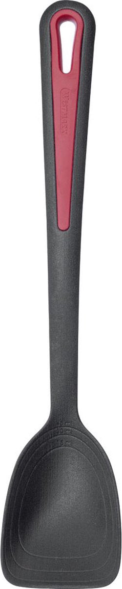 Cuillère à poêle Westmark, très résistante à la chaleur jusqu'à 270 °c, en forme de pelle, bol intérieur : 15, 30 et 45 ml, plastique, galant plus, noir rouge, 29622275