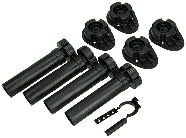 Mack 1014496 - jeu de 4 pieds de socle en plastique 150 mm | 10 pièces