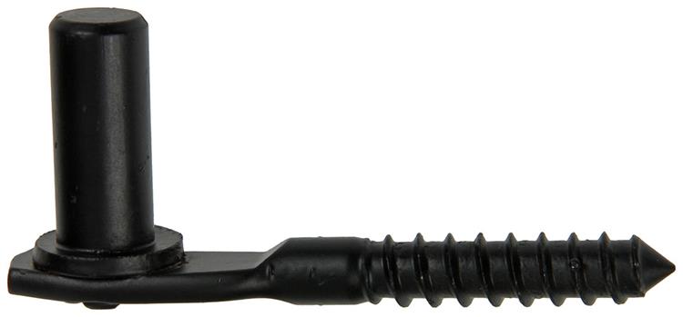 1014504 - crochet à vis pour trappe noir dia 16 mm | 10 pièces
