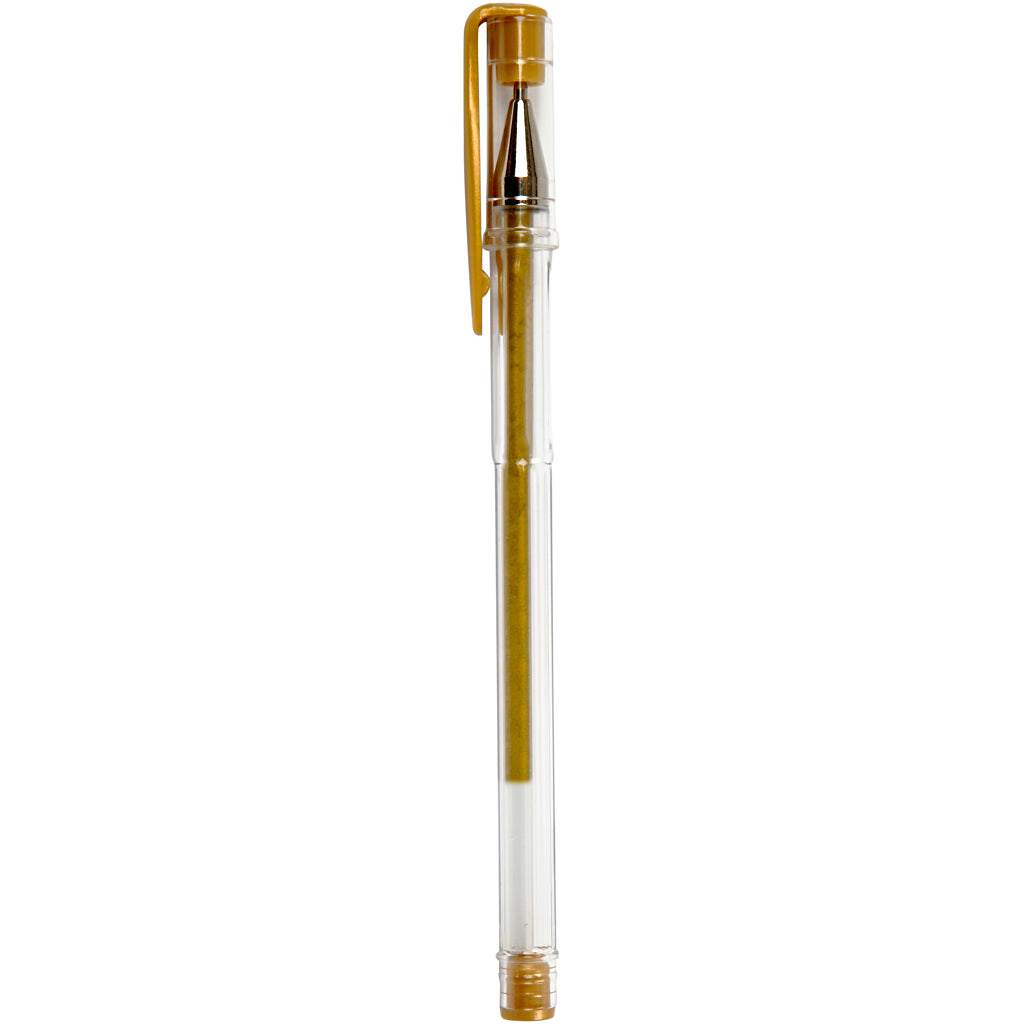 Stylo gel Creativ company, largeur de trait 0,8 mm, or, 6 pièces 1 boîte
