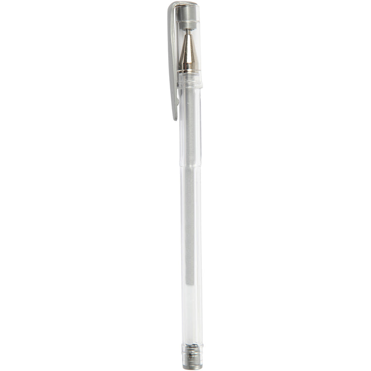 Stylo gel Creativ company, largeur de trait 0,8 mm, argent, 6 pièces 1 boîte