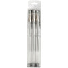 Stylo gel Creativ company, largeur de trait 0,8 mm, argent, 6 pièces 1 boîte