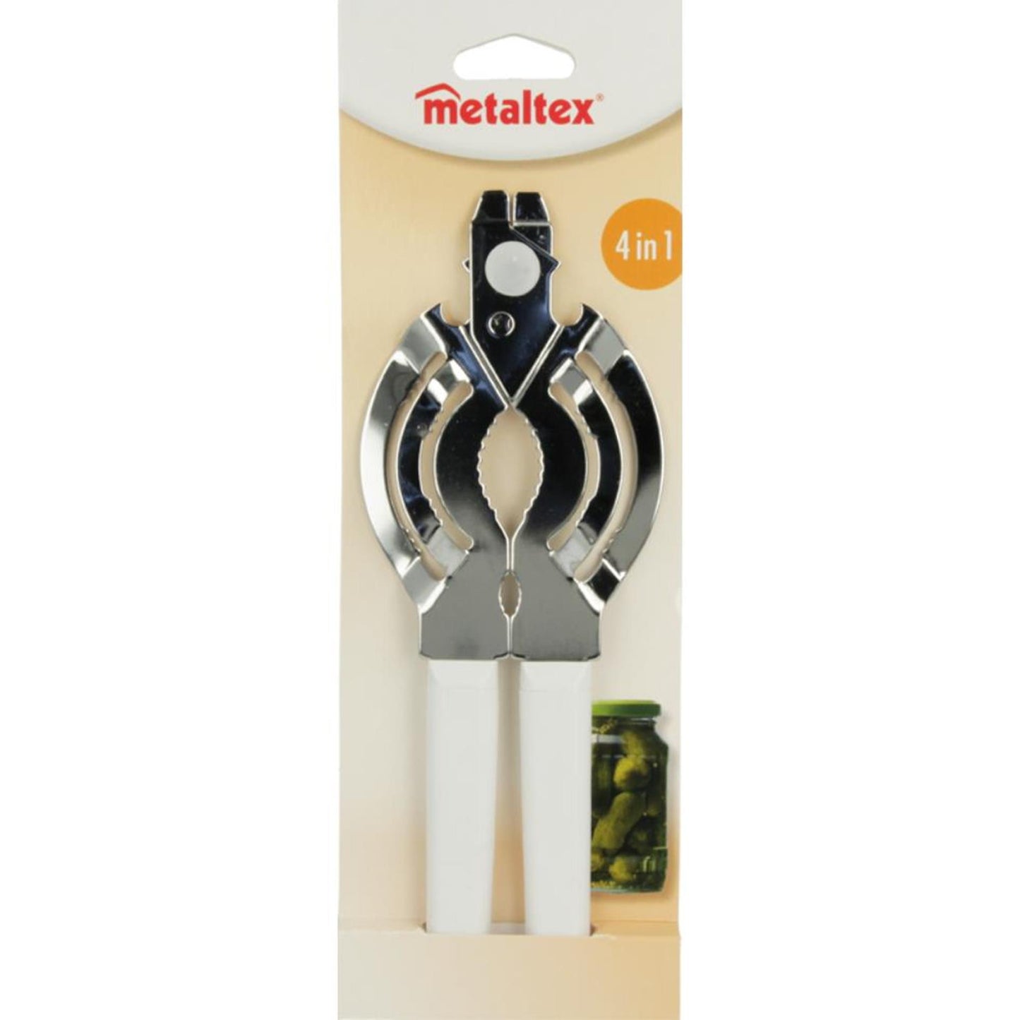 Metaltex Metaltex Blik Opender 22,5x9 cm argent blanc